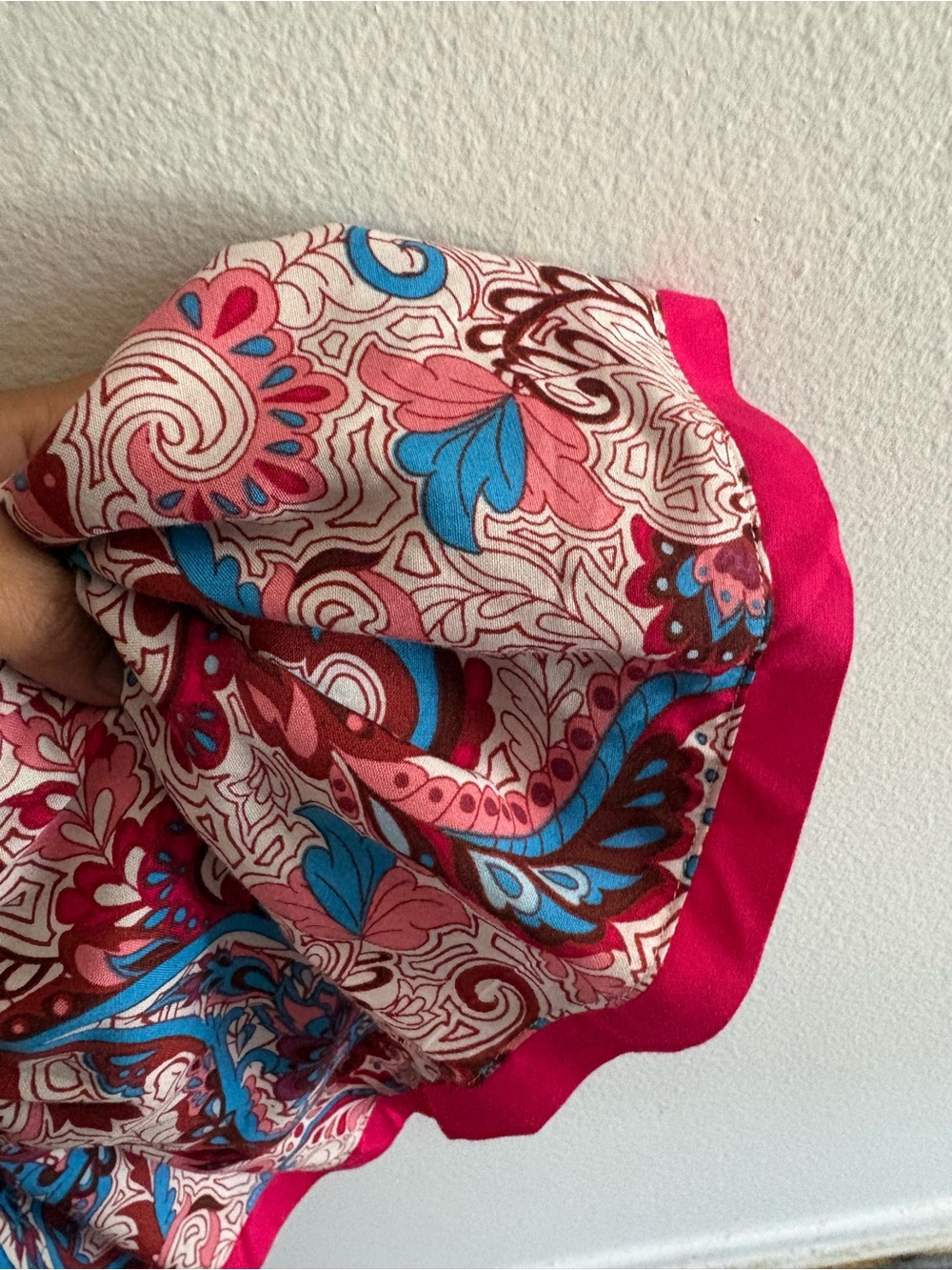 Soft Surroundings Pink and Blue Paisley Maxi Dress - Picture 7 of 7